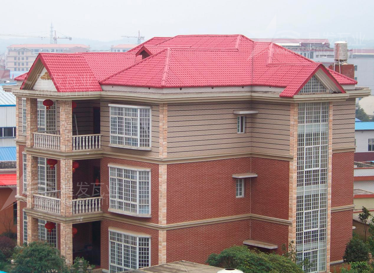 合成樹脂瓦綠色環保、節能減排，不會揮發出有毒的氣味！