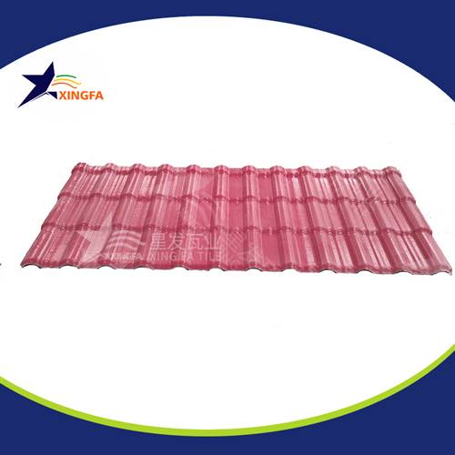 磚紅色房頂華夫瓦 舊房改造防腐圍墻瓦防火耐用塑料瓦 樹脂瓦批發廠家直銷價格